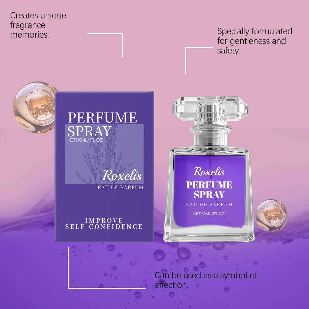 Lavender for Women - Roxelis Gentle Elegant Scent, Long Lasting Portable Fragrance, Daily Wear Compact Perfume Z260311
