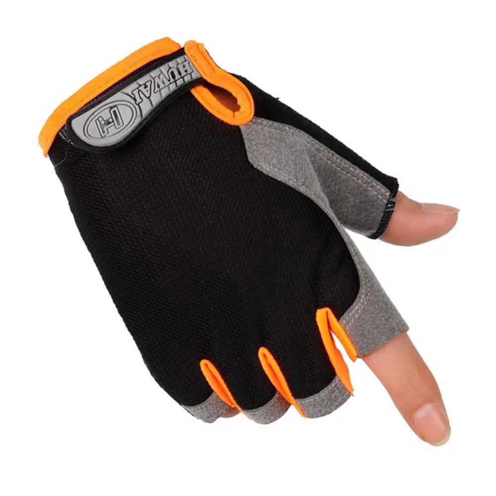 Breathable Anti Shock Half Finger Sports Gloves Outdoor Cycling Anti Slip Men Women Anti Sweat Comfortable Outdoor Activities M260311
