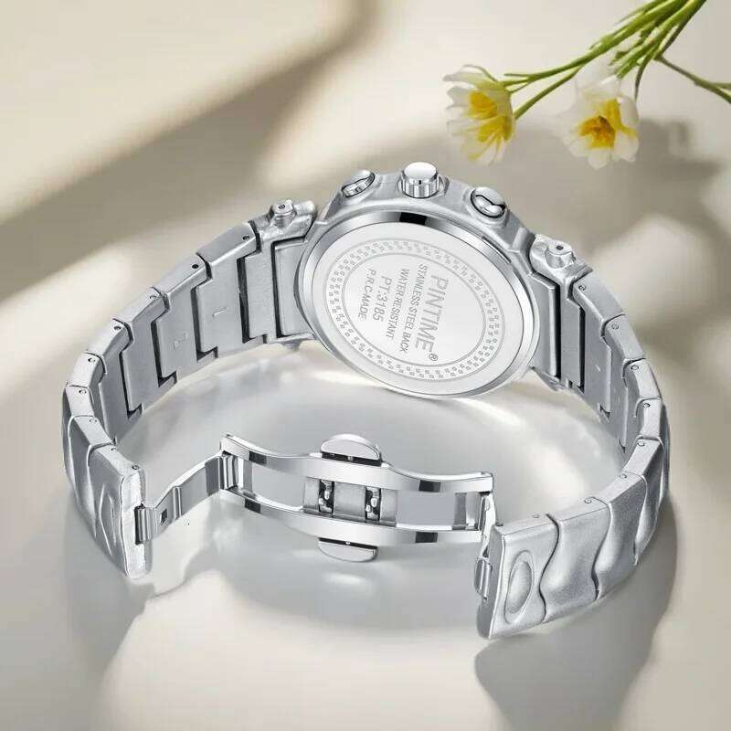 PINTIME Y2K Creative Retro Style Luxury Men's Fashion High Quality Mechanical Design Quartz Watch 2024 New reloj hombre