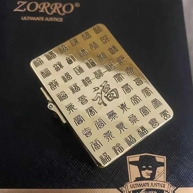 Kerosene Lighter Z915S Pure Copper Heavy Duty Armor Waterproof Vintage Grinding Wheel Can Collectable Engraving N260311