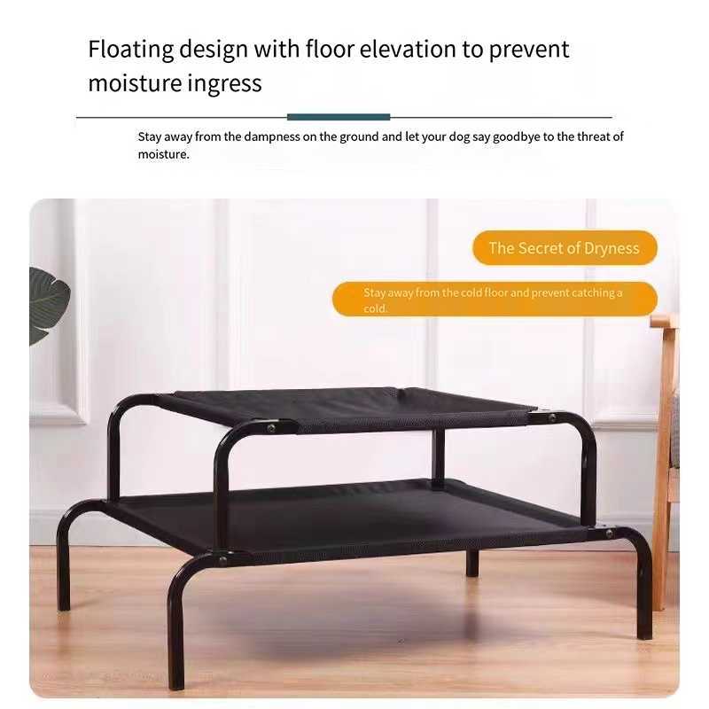 Outdoor dog house with roof Rattan dog bed with waterproof pad small and medium-sized dog bed X250412