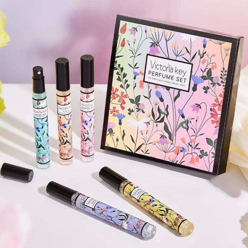 Women's Gift Box Fresh Natural Floral Scent Lasting Fragrance Eau De Toilette Portable Multi-scent Perfume Collection Z260311