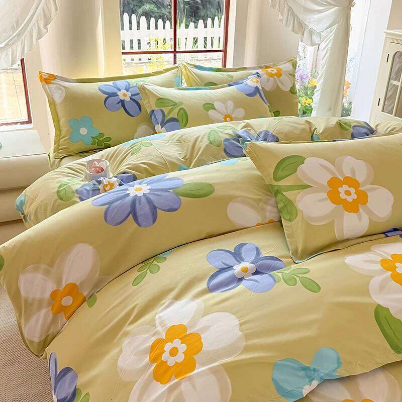 3pcs Brushed Bedding Pillowcase Set Skin Friendly Breathable Duvet Cover Pillowcases -MMHY H260311