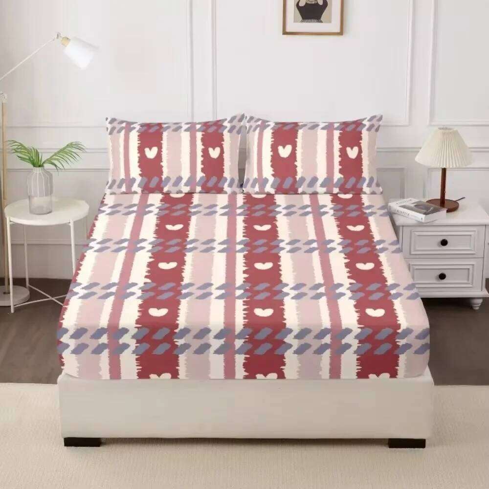 Cover Bedroom Bedding 3 Piece Printed Set one Bed Sheet and Two Pillowcases Una Sbana Y Dos Fundas De Almohada H260311