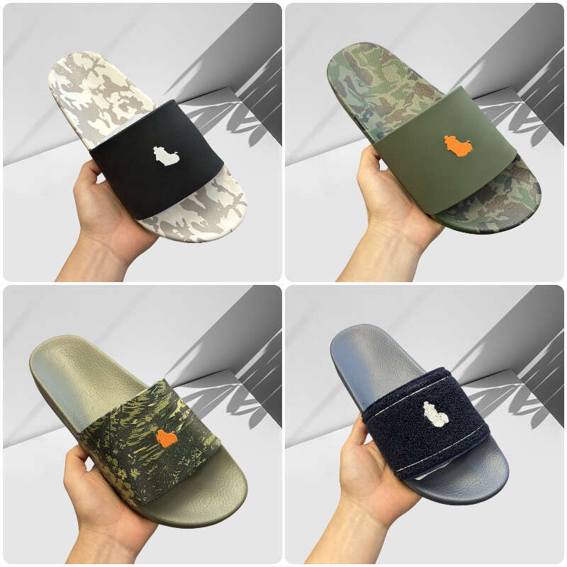 Designer Womens men Polos sliders sandal Summer slipper Luxury Lady Dress Loafer Flat Heel Mule slide Classic Pool Flip Flops leather sandale Beach Casual Sport Shoe