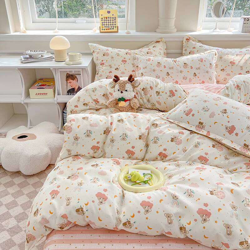 3pcs printed 1* duvet set + 2 * pillowcase, no core, bedding set, soft and comfortable, all-season H260311 - view 7
