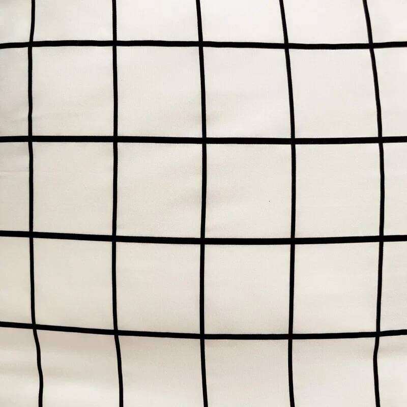 Nordic Lattice Duvet Cover Sets NO Filler Simple Boy Adults Bedding and Pillowcase Sheet Single Twin Double Size Bed Linens H260311