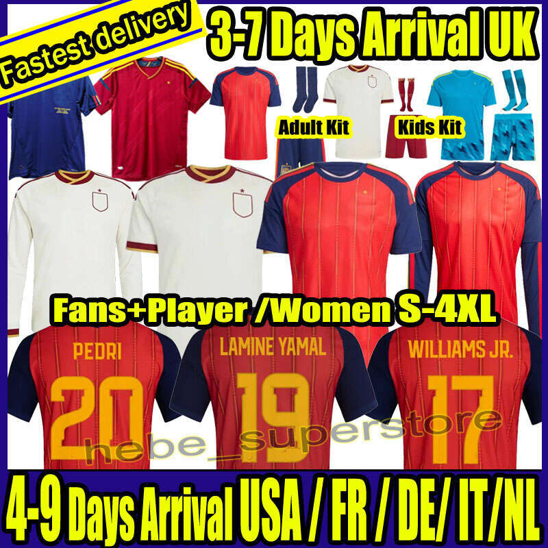 2026 2027 Spains soccer jersey men kids RAMOS PEDRI LAMINE YAMAL spain retro 1996 1994 2010 RAUL XAVI LUIS ENSRIQUE ALONSO Iniesta PUYOL PIQUE David Villa 08 2012 2002