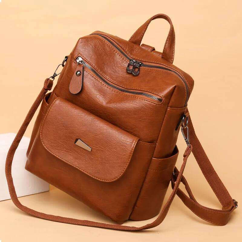 TAURUSCIAGA Genuine Women Leather Backpack Fashion Female Shoulder Bag Sac A Dos Ladies Bagpack Mochilas School Bags For Teenage Girls Niche portable 