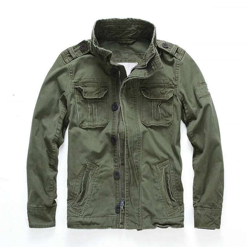 High Grade Men's Jackets Pure Cotton Multiple Pockets Camouflage Tooling Men Clothing Casual Jacket Coat A5F268 26H0311