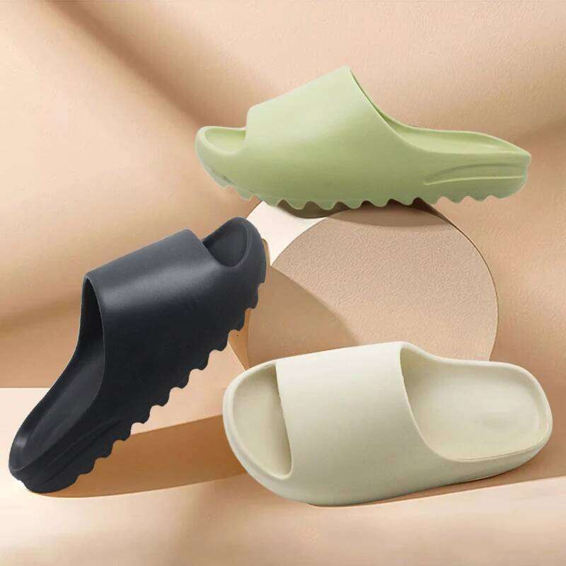 Kidmi Trendy Brand Classic Beach Summer Men Casual EVA Flat Slippers Unisex Women Bathroom Shoes