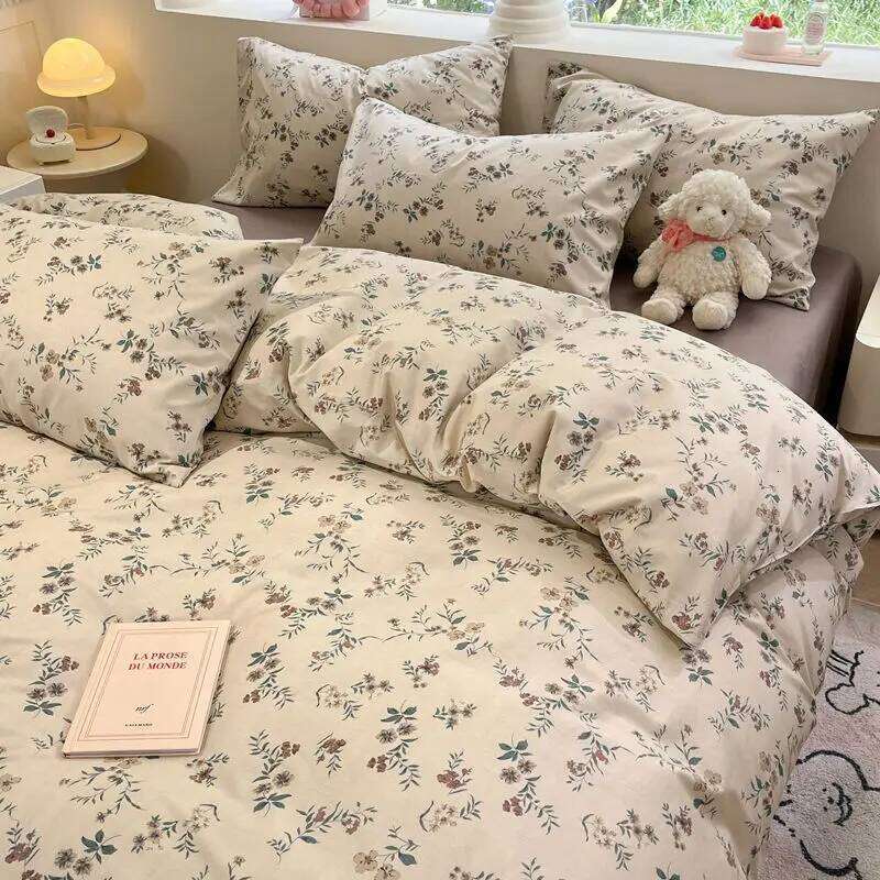 Dusty Purple Leopard Bedding Set Ins Single Queen Duvet Cover Flat Sheet Pillowcase for Girls Boys Home Textile Bed Linens H260311 - view 7