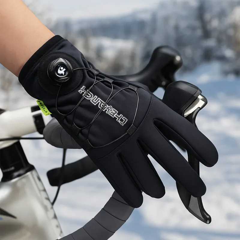 Winter Warm Gloves for Men Women Extended Thickened Windproof and Waterproof Sports Touchscreen Skiing Cycling Gloves M260311