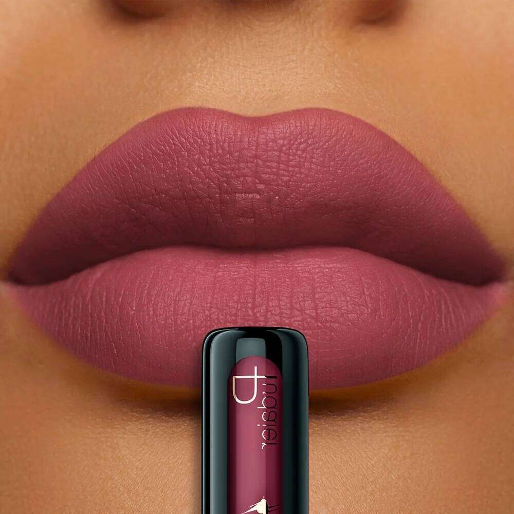 Matte Mud Velvet Gloss, Long Lasting Waterproof Lipstick, Non-Stick Smooth Lip Makeup Gift for Women W260311