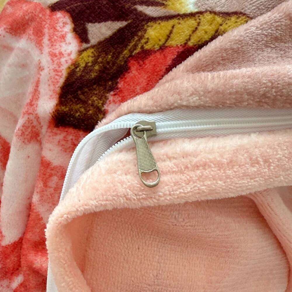 Winter Warm Thickened Milk Velvet Bedding Queen King Size Soft Coral Fleece Four-Piece Set Duvet Cover Pillowcase Bed Sheet H260311