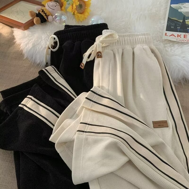 Men's Loose Designer Pants Casual Pants Style Trendy Versatile Pants Thin Wide-leg Trousers With A Draped Effect Floor-length Pants From The Sour