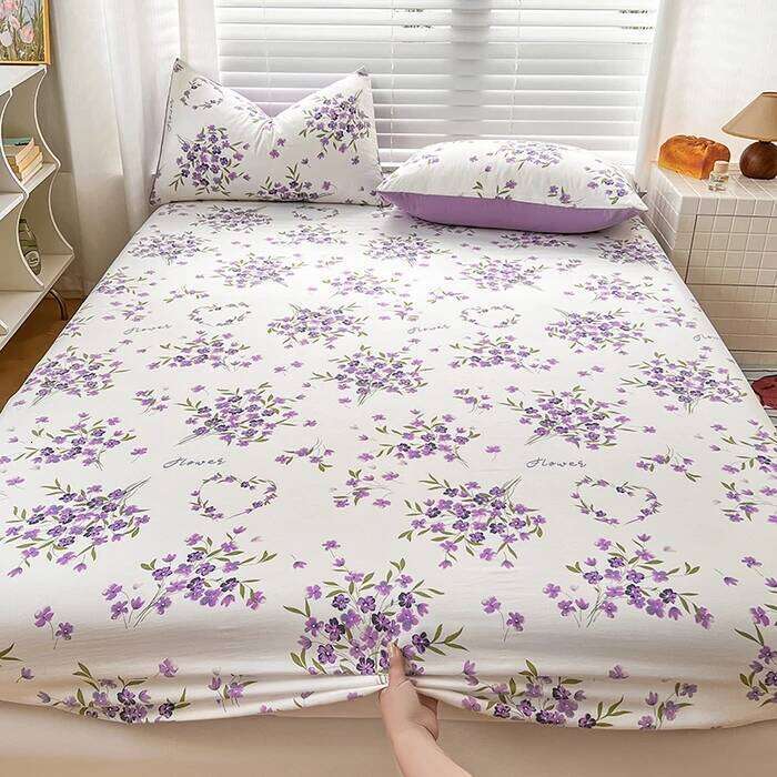 2025 New Type Washing Cotton Bed Li 3-piece Set Skin-friendly and Comfortable Reactive Printed Mattress bed Cover + Pillowcase H260311