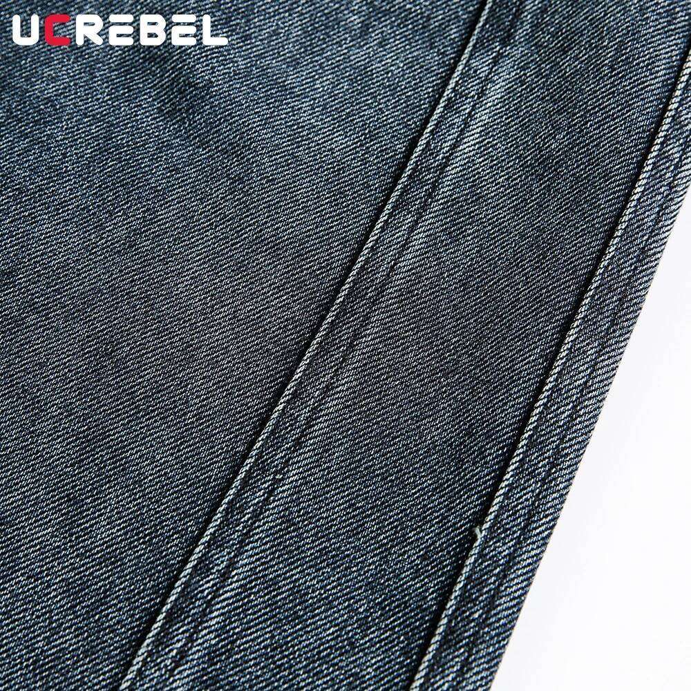 Spliced Washed Distressed Denim Pants Mens Retro High Street Loose Wide leg Pocket Jeans Men Z260225
