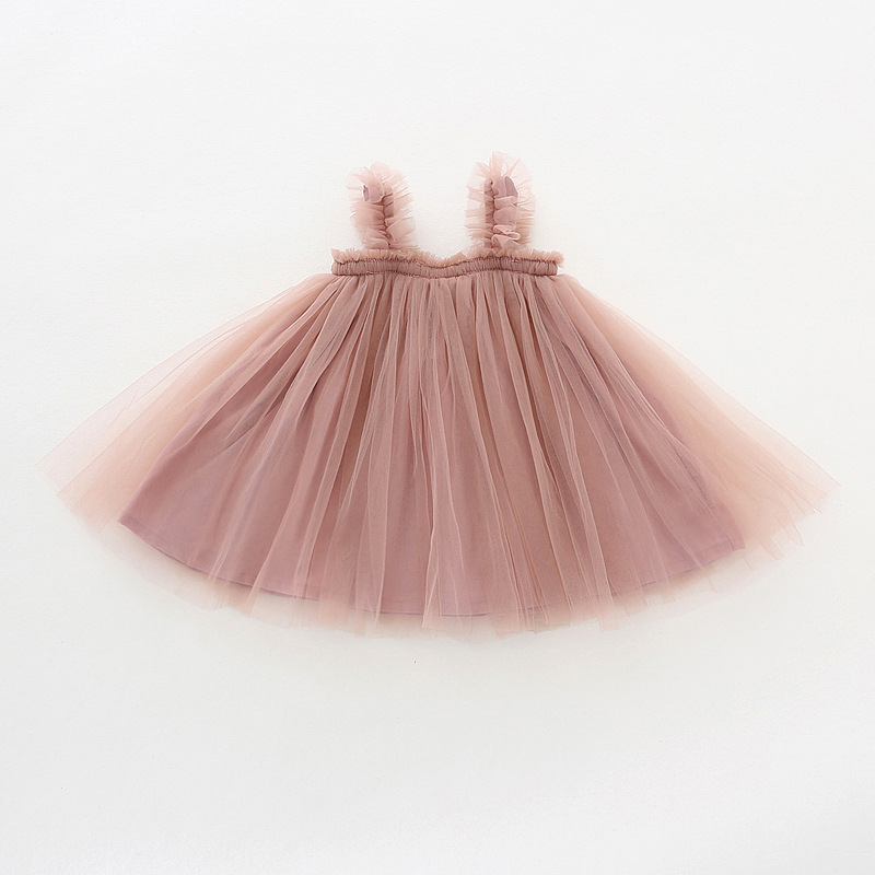 Kids Girls Ruffle Strap Tulle Tutu Skirt, Princess Skirt,Toddler Kids Multi-Color Tutu Skirt for Party & Daily Wear, Size 1-3T Free shipping