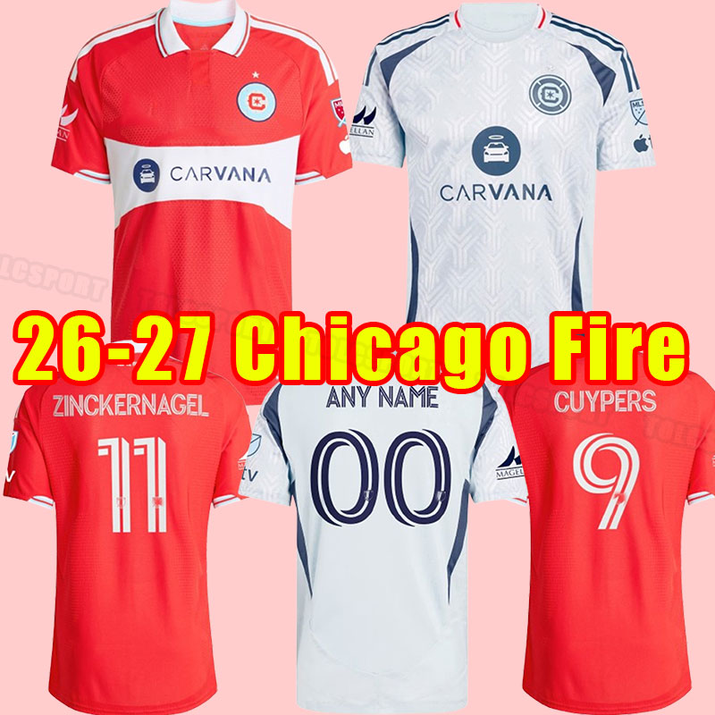 Chicago Fire 2026 2027 soccer jerseys away SHAQIRI 10 J.TORRES 7 MUELLER 8 GUTIERREZ 40 jersey football shirts top fan man KIDS FANS player version 26 27 fire