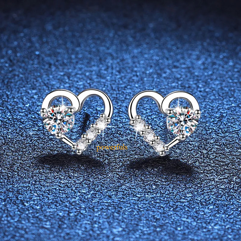 Moissanite zircon lab grown diamonds designer style womens wedding design styles diamond earrings 925 sterling silver 39977
