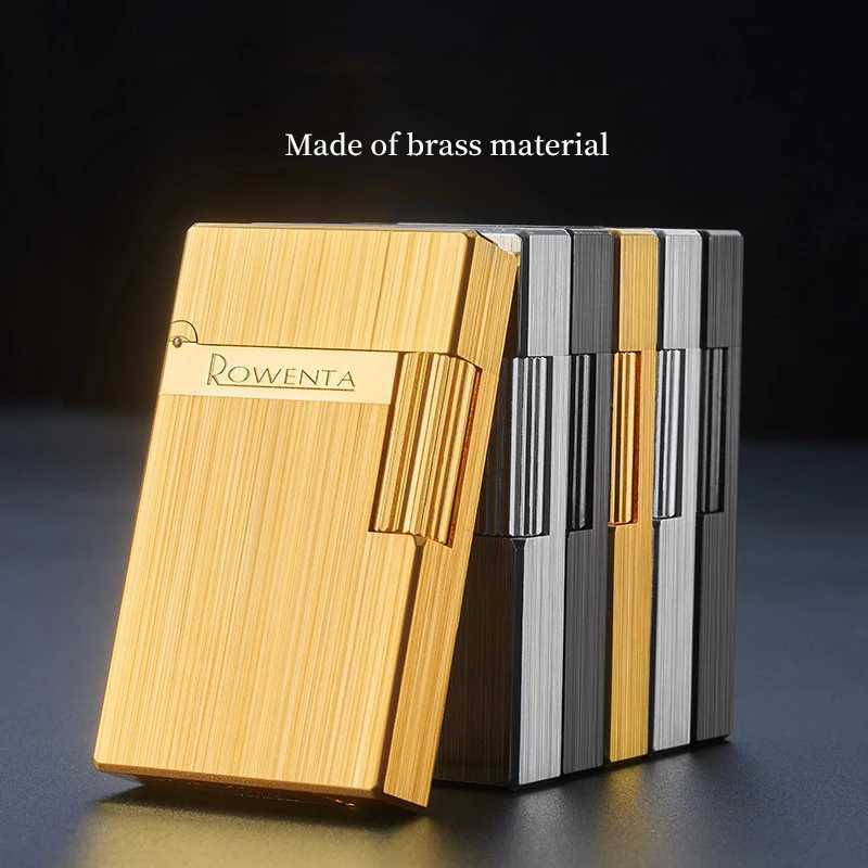 New lighter copper side slip crisp steel sound loud sound lighter high-end gift for men lighter N260311