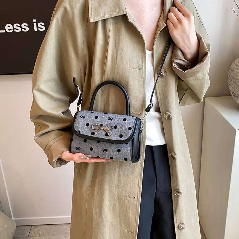 Fashion Bowknot Women's Top-handle Bags Small Square Pu Ladies Shoulder Crossbody Bag Autumn New Female Handbags Clutch Purse XJ260311