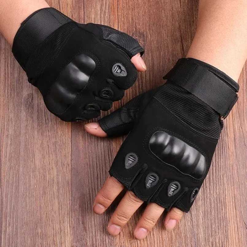 Half Finger Mens Gloves Outdoor Military Tactical Gloves Sports Shooting Hunting Airsoft Motorcycle Cycling Gloves M260311