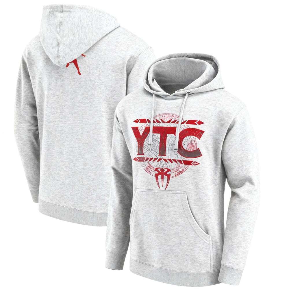 Roman Reigns YTC Printed Fashionable Casual Pure Cotton Men's Retro Street Versatile Oversized Autumn Hoodie Unisex C260311