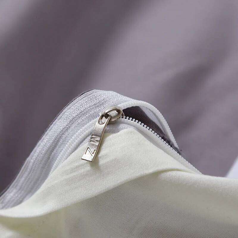 Grid Plaid Duvet Modern Checkered Hotel Quality 4 Pieces Comforter Cover Set Zipper Closure Bedding H260311