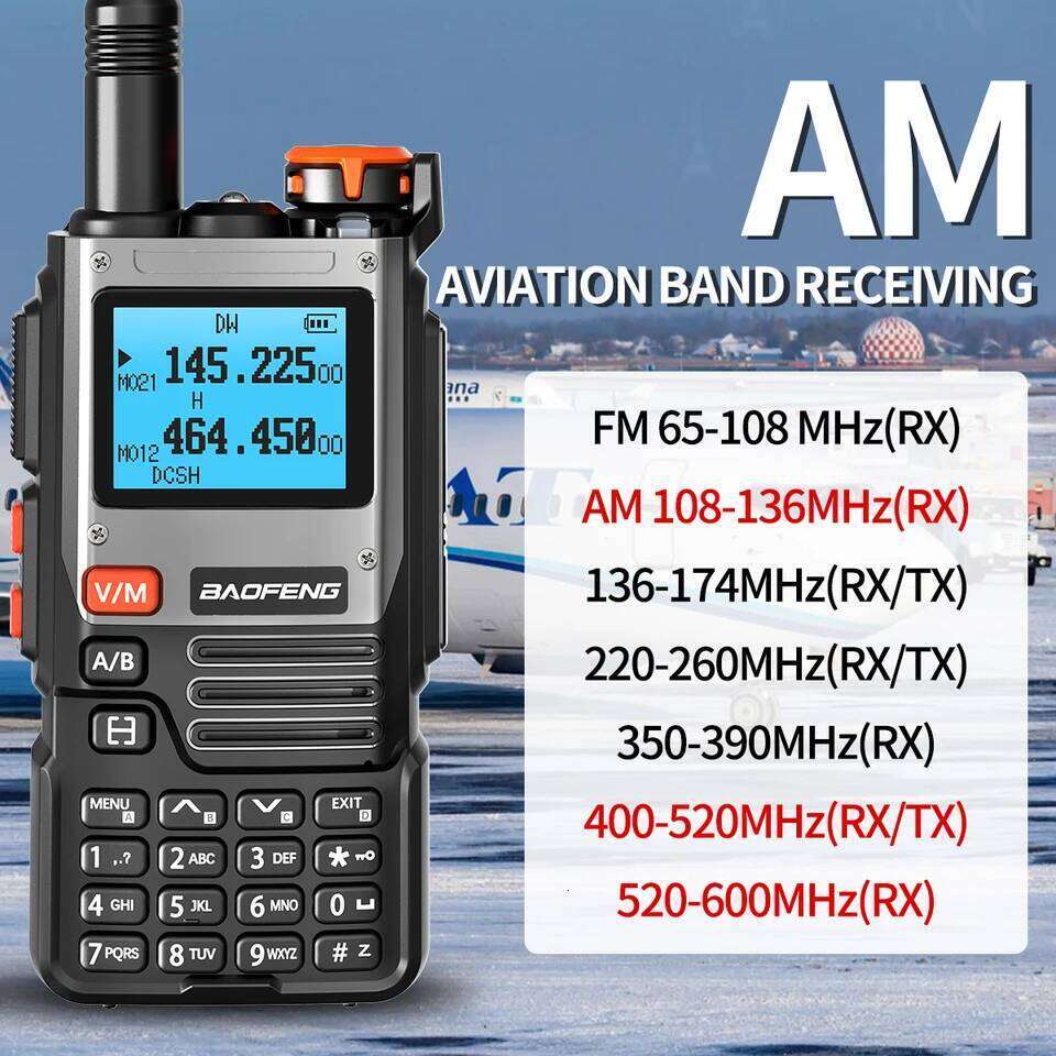 Baofeng K61 Walkie Talkie Multi Band Wireless Copy Frequency 999CH Type-C DTMF Long Range NOAA UV-5R UV K6 K58 Ham Radio 26Y0311 - view 4
