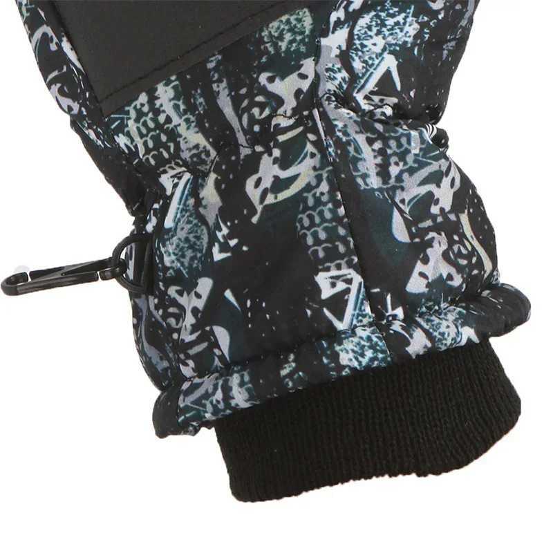 Thermal Children Ski Gloves Winter Outdoor Waterproof Windproof Fleece Warm Child Snowboard Winter Snow Gloves for Skiing Riding M260311