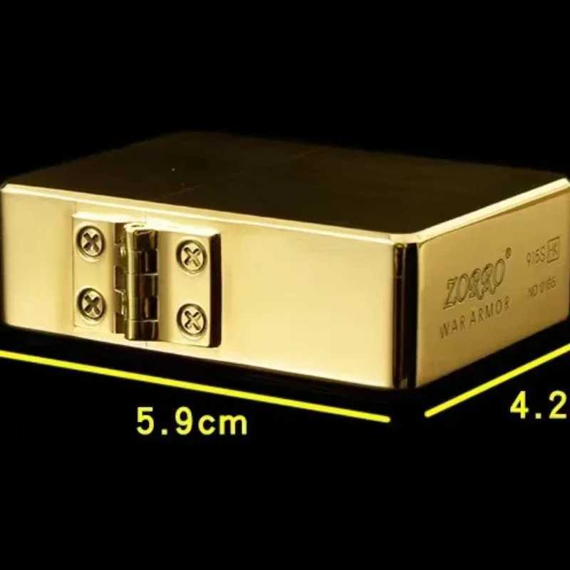 915S Retro High End Waterproof Heavy duty Kerosine Lighter 3/5 Hinge Metal Petrol Lighter Mens Gift 2026 N260311