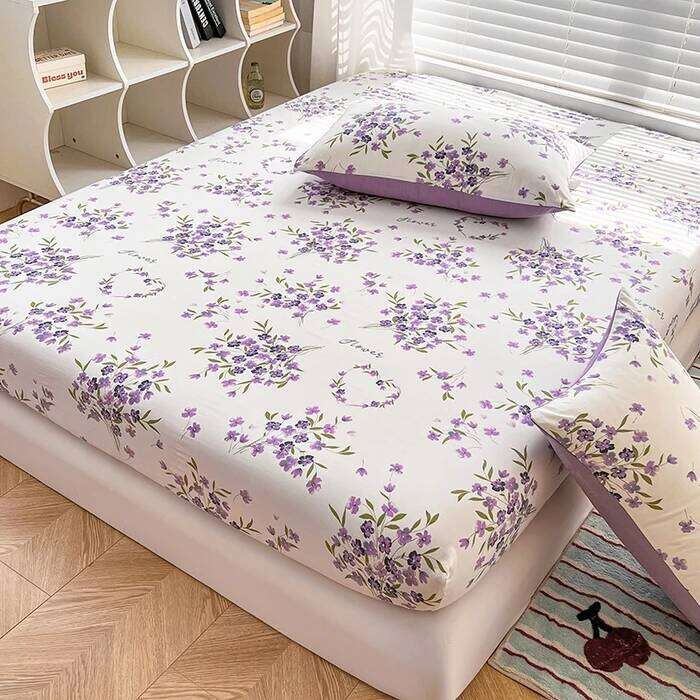 2025 New Type Washing Cotton Bed Li 3-piece Set Skin-friendly and Comfortable Reactive Printed Mattress bed Cover + Pillowcase H260311