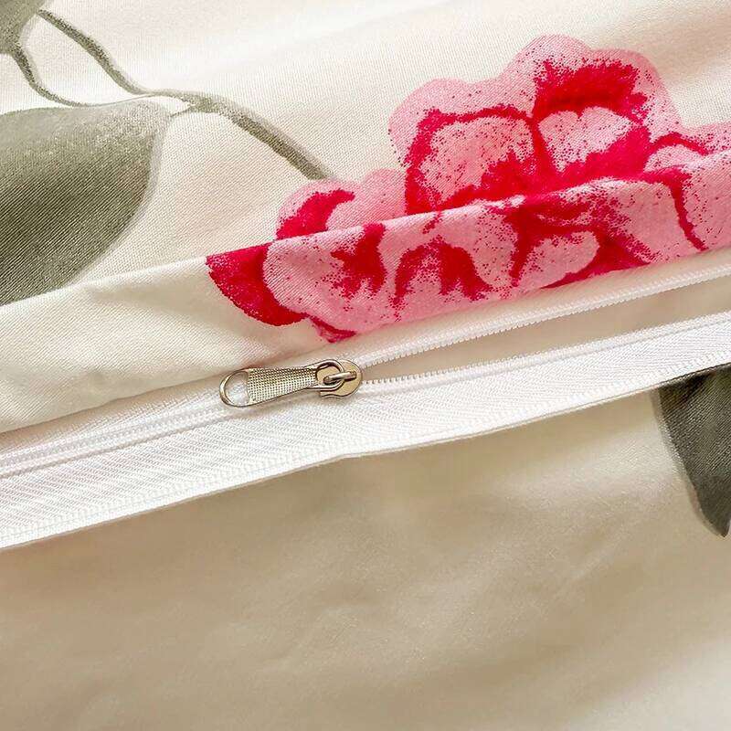 3pcs Brushed Bedding Pillowcase Set Skin Friendly Breathable Duvet Cover Pillowcases -FF H260311