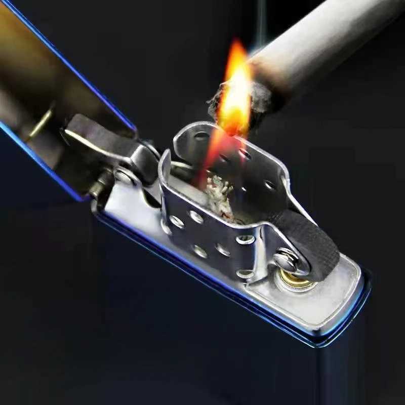 2025 new kerosene lighter windproof cigarette accessories mens gift can be DIY N260311