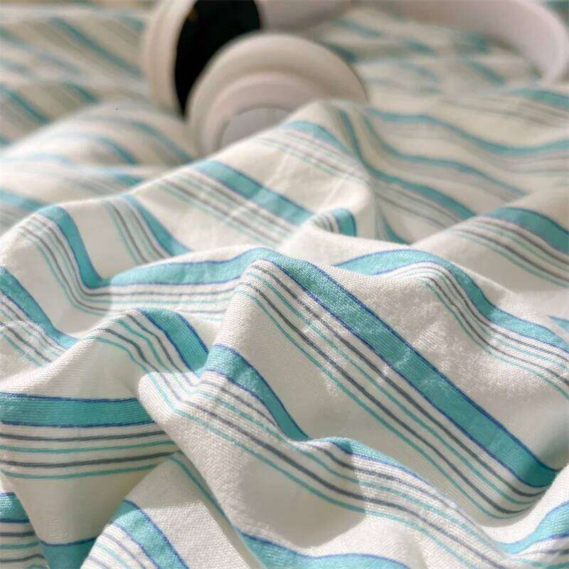 Popular Stripe Style - Bedding Set Twin Full Single Double, Breathable Skin-Friendly,1 Duvet Cover 2 Pillowcases H260311