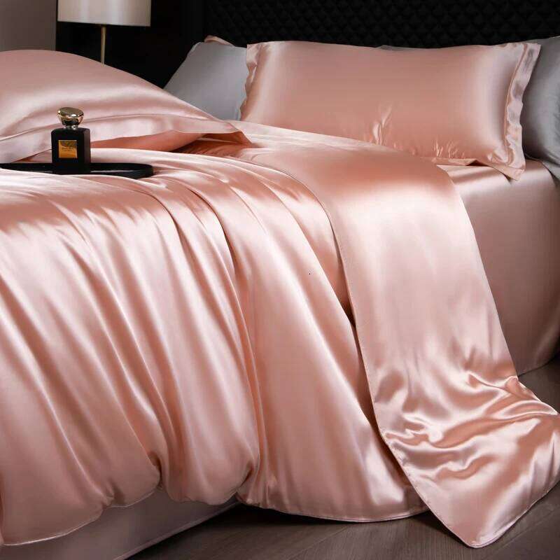 100% Mulberry Silk King Bedding Duvet with Pillowcase Comfortable Linen Sheet Silky Bed Cover Sets H260311