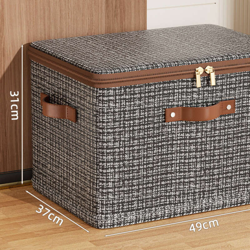 Home Organization Wardrobe Clothing Organizer Large Capacity Storage Box Zipper Closure Moisture-Proof Multiple Specifications for Student Dormitory