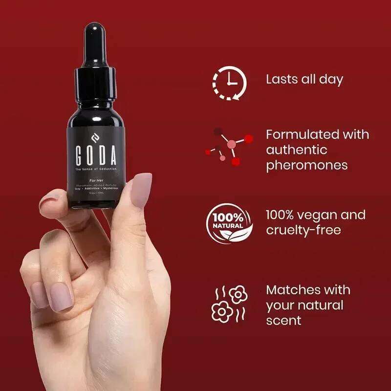 GODA Pheromone 15ml Essential Oil for Men and Women, Anniversary Birthday Gift, Enhance Attraction Perfume Gifts Z260311