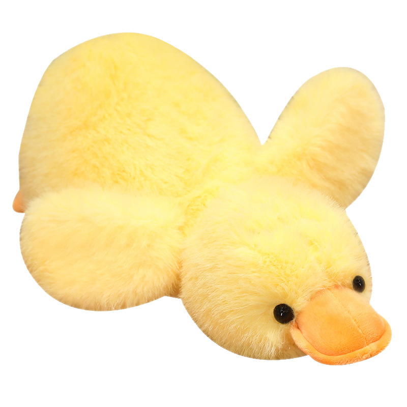 New fried duck big yellow duck doll creative doll lying duck throw pillow cute baby giving men and women birthday gifts