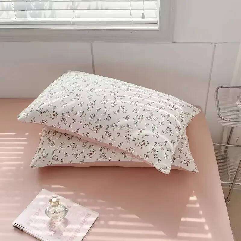 Romantic Tulip Pink Bedding Set Flat Sheet Pillowcase Twin Full Queen Princess Style Bed Linen Kids Girls Floral Duvet Cover H260311