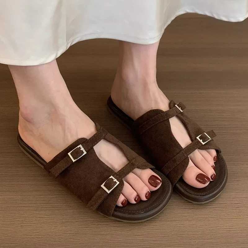 Womens Flats Walking Cozy Shoes Fashion Dress Summer Woman Sandals 2025 Beach Flip Flops Casual New Sandalias De Mujer K260311