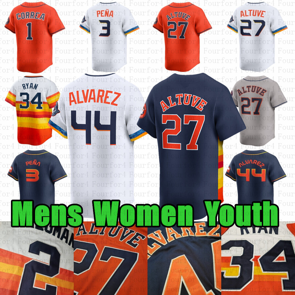 Jose Altuve Baseball Jersey Jeremy Pena Yordan Alvarez Jeff Bagwell Framber Valdez Craig Yainer Diaz Houston Astro Jon Singleton Carlos Correa Tatsuya Imai Paredes