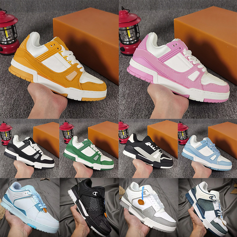 Designer casual shoes 2.0 for men women Trainer Sneakers Leather board High Quality Platform Luxury velvet suede black denim white navy blue grey red Outdoor size 36-45