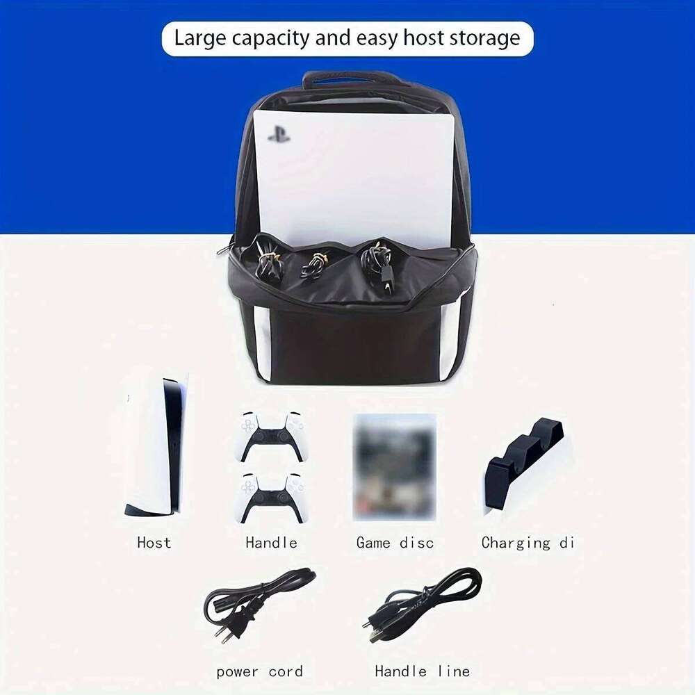 Travel Backpack For Console, Accessories, Protective Carrying Case Storage Bag Compatible With Sony PS5 Console H260311 - view 4