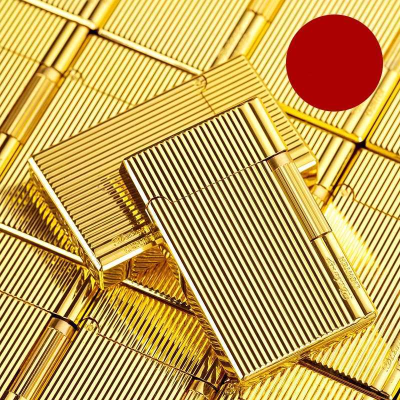 Metal Stripe Loud Lighter Unusual Lighters Cigarette Lighter Creative Wheel Lighter Butane Gas Lighter Open Fire Square Lighter N260311