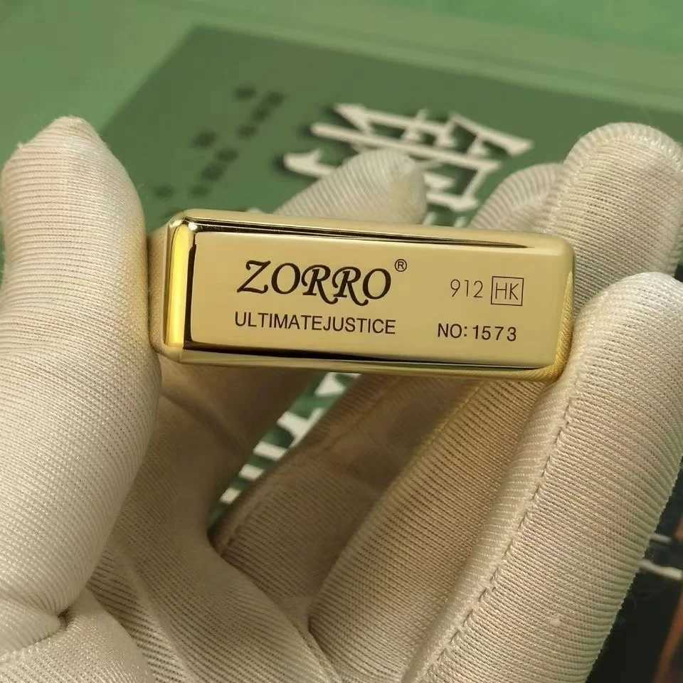 912 912S Retro High End Heavy Armor Brass Titanium Windproof Kerosene Lighter 3/5 Hinge Metal Gasoline Lighter Mens Gift N260311