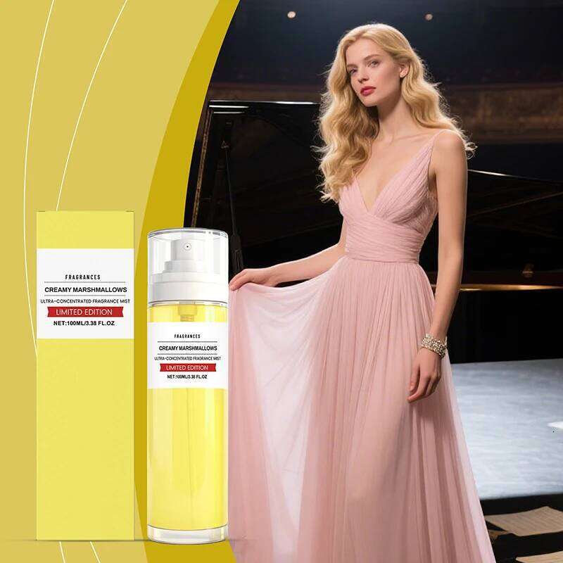 Creamy Marshmallow Perfume Women's Sweet Warm Fresh Gourmet Fragrance Caramel Vanilla Ultra-concentrated Raspberry Body Spray Z260311