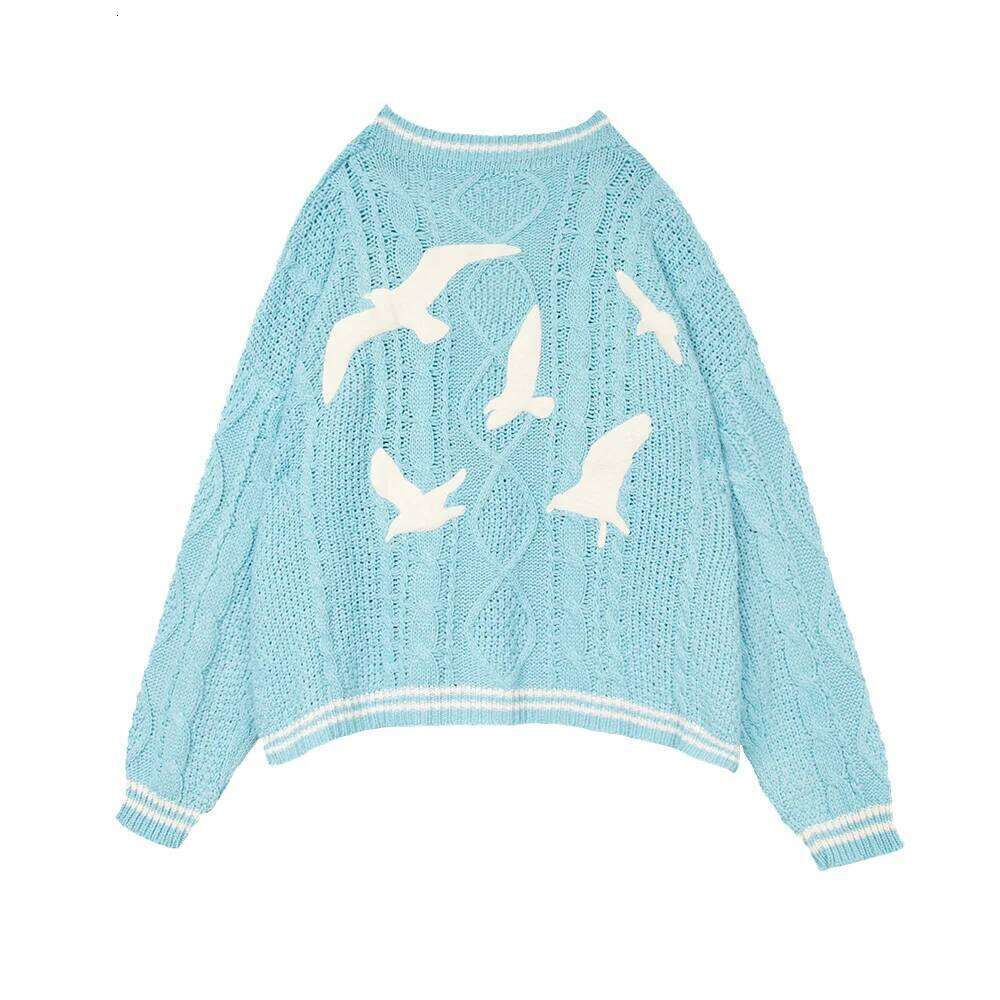 Swif T Beige Cardigan Tay Red Star Embroidered Cardigans Lor V-neck Knitted Sweater